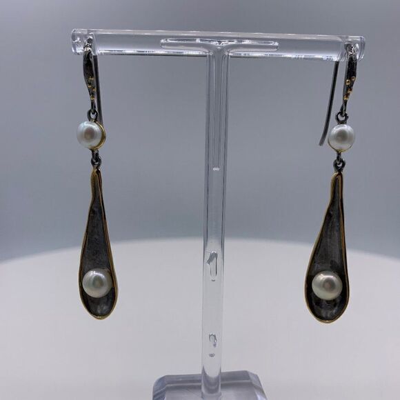 Claude Patrick Paris jacket, EUC, black and silver, fitted, fully lined - Picture 15 of 16